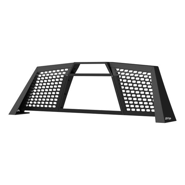 ARIES Switchback Black Aluminum Headache Rack, Select Chevrolet Silverado, GMC Sierra Truck Cab Protector / Headache Rack