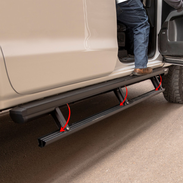 ARIES ActionTrac 83.6" Powered Running Boards, Select Ford Ranger Step Nerf Bar Kit - ARIES