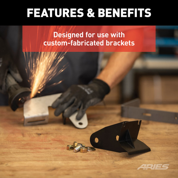 ARIES Universal ActionTrac Mounting Brackets (8-Pack, Fabricated Brackets Required) Running Board Mounting Bracket