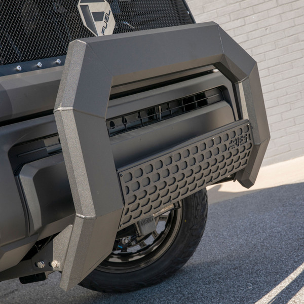 ARIES AdvantEDGE 5-1/2" Black Aluminum Bull Bar, Select Silverado, Sierra 2500, 3500 Brush Guard - ARIES