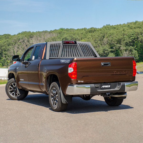 ARIES Switchback Black Aluminum Headache Rack, Select Toyota Tundra Truck Cab Protector / Headache Rack