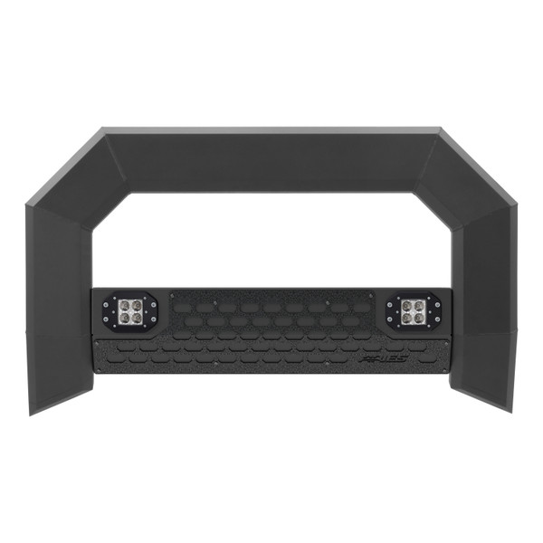 ARIES AdvantEDGE 5-1/2" Black Aluminum Bull Bar with Lights, Select Silverado, Sierra Brush Guard