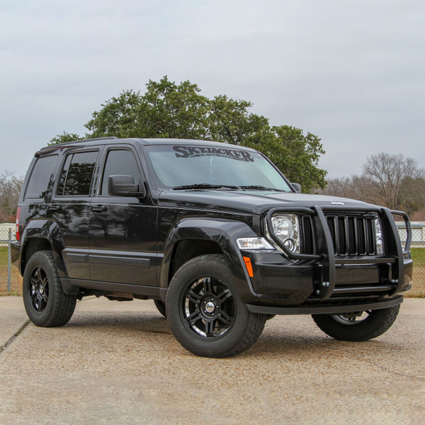 ARIES Black Steel Grille Guard, Select Jeep Liberty Grille Guard