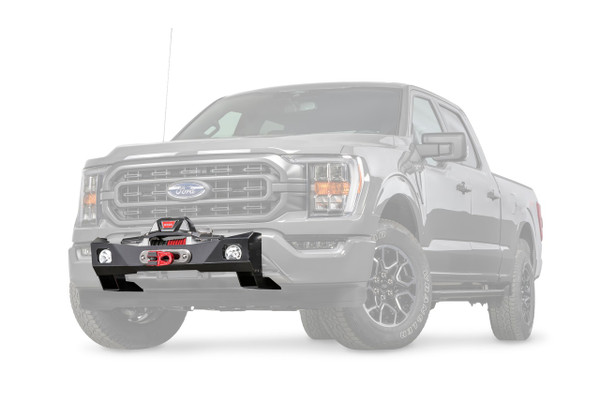 Warn 107650 Winch Mount Black Powder Coated Steel