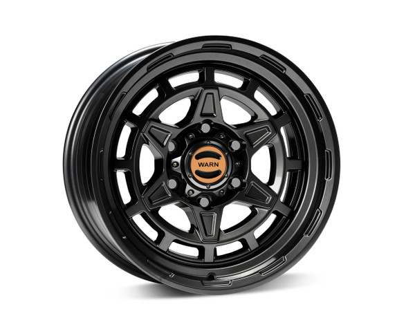 Warn 104487 Diamond Cutter Wheel 17x8.5 Black 6 Lug - WARN