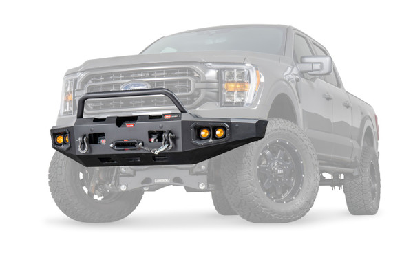 Warn 107638 Ascent Winch Bumper Ford F150 Steel Black - WARN