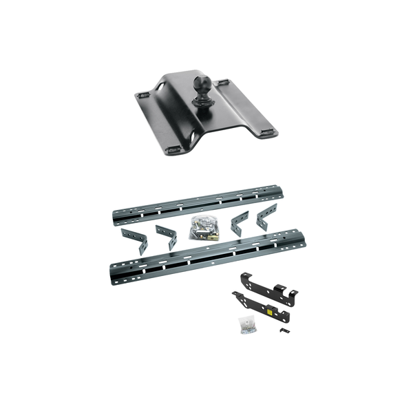 2011-2016 Ford F-450 Super Duty Except Cab & Chassis Reese 25K Fifth Wheel Gooseneck Plate w/ Universal Rail Kit & Custom Fit Brackets - Reese