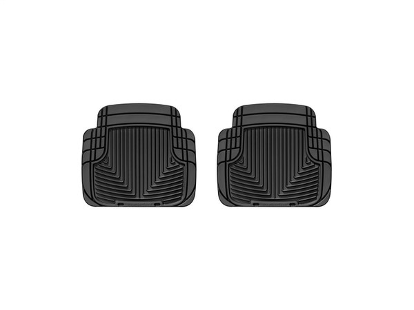 WeatherTech All Weather Floor Mats; Black; Rear W50 - Weathertech