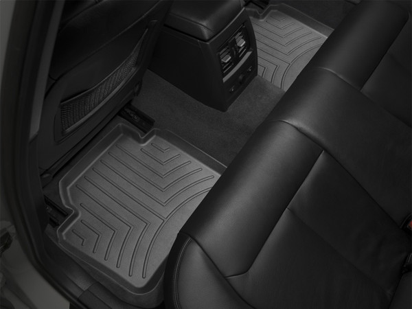 WeatherTech FloorLinerTM DigitalFit; Black; Rear; 2 Pieces 444102