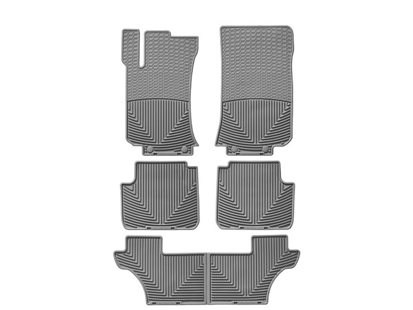 WeatherTech All Weather Floor Mats; Gray; Front Rear and Third Row W104GR106GR107G - Weathertech