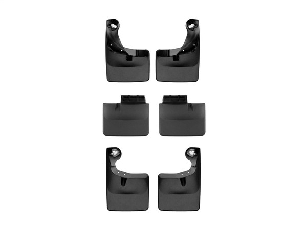 WeatherTech MudFlap No-Drill DigitalFit MudFlap Kit; Front Mid And Rear Set; Black 110134-110151-120134 - Weathertech