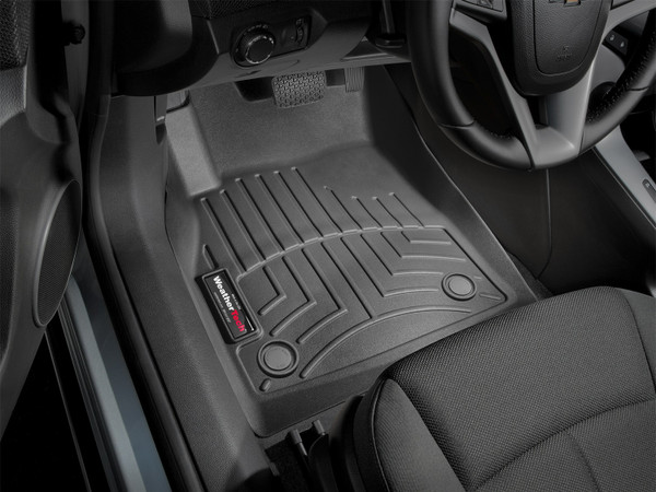 WeatherTech FloorLinerTM DigitalFit; Black; Front 445231