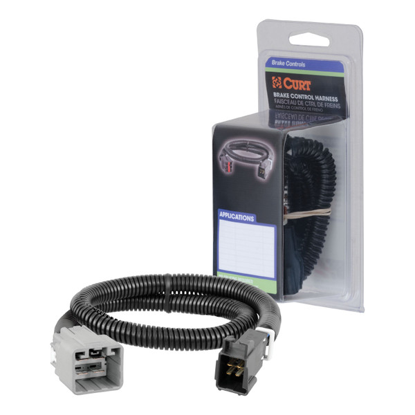 2019-2024 Ram 1500 Classic Without factory integrated brake control (ITBC)CURT Venturer NEXT Time-Delay Trailer Brake Controller Plug & Play Bundle - Low Profile, Adjustable, 1-3 Axles 51116