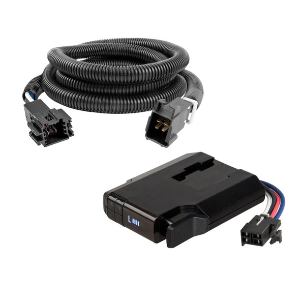 2007-2009 Dodge Sprinter 2500 CURT Venturer NEXT Time-Delay Trailer Brake Controller Plug & Play Bundle - Low Profile, Adjustable, 1-3 Axles 51116 - CURT