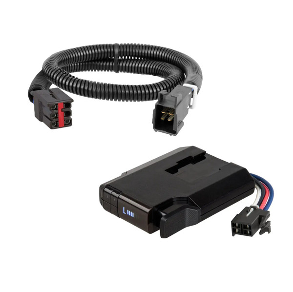 1998-2012 Lincoln Navigator CURT Venturer NEXT Time-Delay Trailer Brake Controller Plug & Play Bundle - Low Profile, Adjustable, 1-3 Axles 51116 - CURT