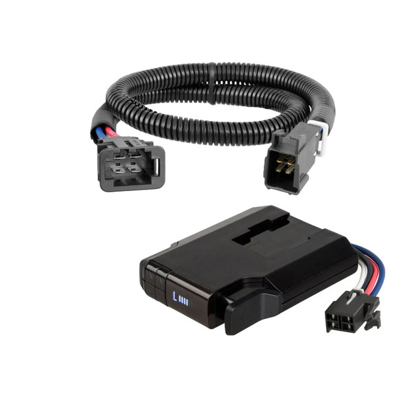 2019-2024 Audi e-tron Quattro With factory 7-wayCURT Venturer NEXT Time-Delay Trailer Brake Controller Plug & Play Bundle - Low Profile, Adjustable, 1-3 Axles 51116 - CURT