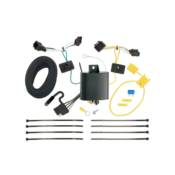 2012-2019 Volkswagen Passat Sedan Draw-tite Class 1 Trailer Hitch, 1-1/4 Inch Square Receiver Bundle w/ Plug-n-Play T-One Wiring Harness