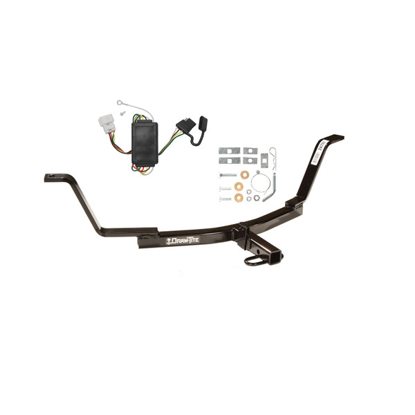 2007-2011 Honda CR-V Draw-tite Class 1 Trailer Hitch, 1-1/4 Inch Square Receiver Bundle w/ Plug-n-Play T-One Wiring Harness - Draw-tite