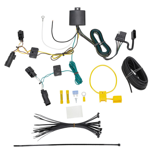 2018-2020 GMC Terrain Except Diesel Engine Draw-tite Class 2 Trailer Hitch, 1-1/4 Inch Square Receiver Bundle w/ Plug-n-Play T-One Wiring Harness