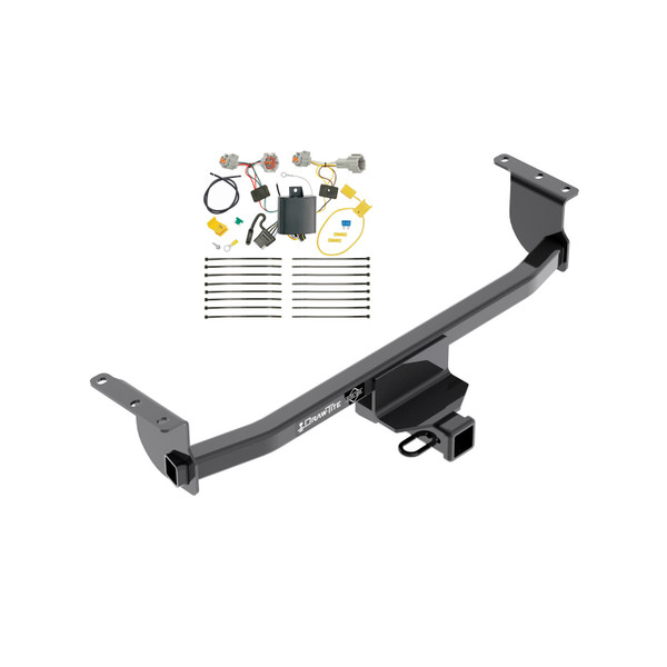 2017-2019 Nissan Rogue Sport Draw-tite Class 3 Trailer Hitch, 2 Inch Square Receiver Bundle w/ Plug-n-Play T-One Wiring Harness - Draw-tite