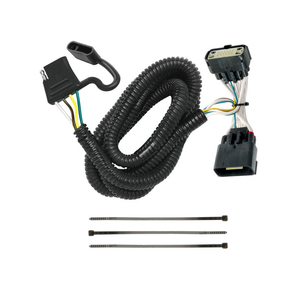 2011-2019 Ford Explorer Draw-tite Class 3 Trailer Hitch, 2 Inch Square Receiver Bundle w/ Plug-n-Play T-One Wiring Harness