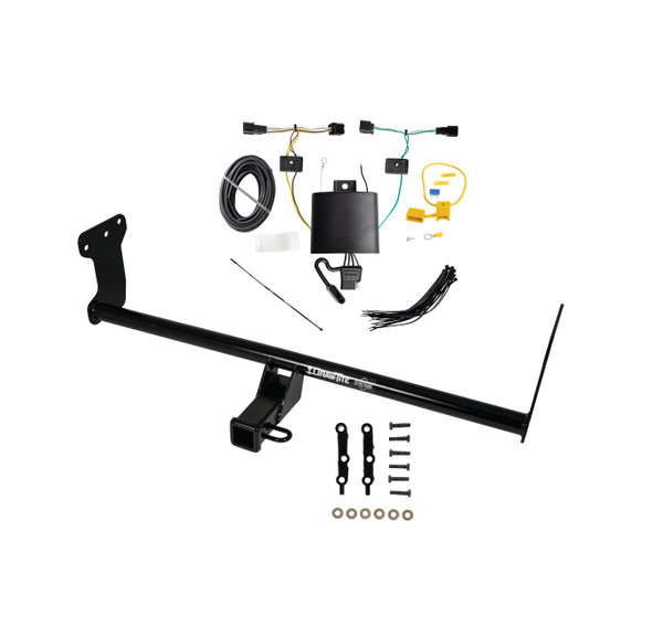 2022-2023 Hyundai Ioniq 5 Draw-tite Class 3 Trailer Hitch, 2 Inch Square Receiver Bundle w/ Plug-n-Play T-One Wiring Harness - Draw-tite
