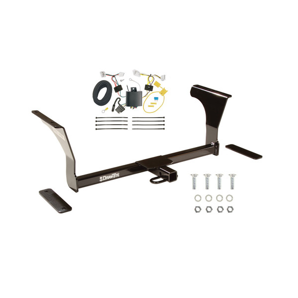 2016-2023 Nissan Maxima Draw-Tite Class 1 Trailer Hitch, 1-1/4 Inch Square Receiver Bundle w/ Plug-n-Play T-One Wiring Harness - Draw-tite