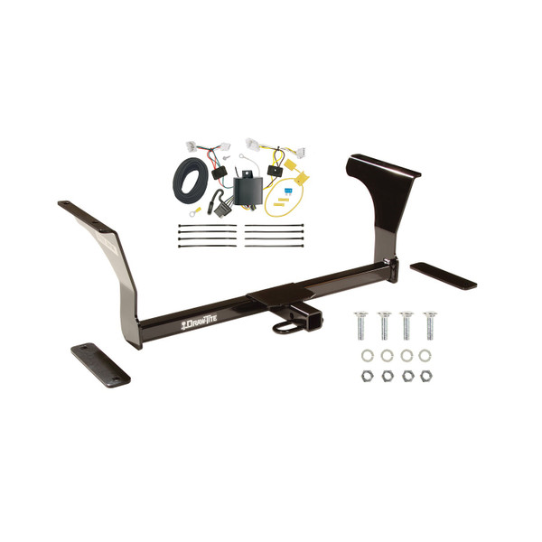 2016-2021 Nissan Altima Sedan Draw-tite Class 1 Trailer Hitch, 1-1/4 Inch Square Receiver Bundle w/ Plug-n-Play T-One Wiring Harness - Draw-tite