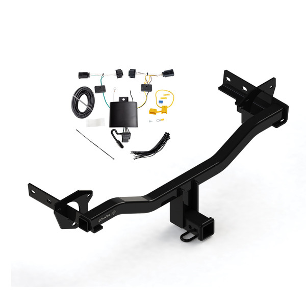 2018-2023 Alfa Romeo Stelvio Except Quadrifoglio Draw-tite Class 3 Trailer Hitch, 2 Inch Square Receiver Bundle w/ Plug-n-Play T-One Wiring Harness - Draw-tite