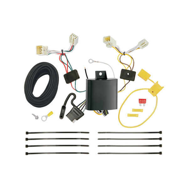 2017-2020 Hyundai Elantra Except Limited & Sport Draw-tite Class 1 Trailer Hitch, 1-1/4 Inch Square Receiver Bundle w/ Plug-n-Play T-One Wiring Harness