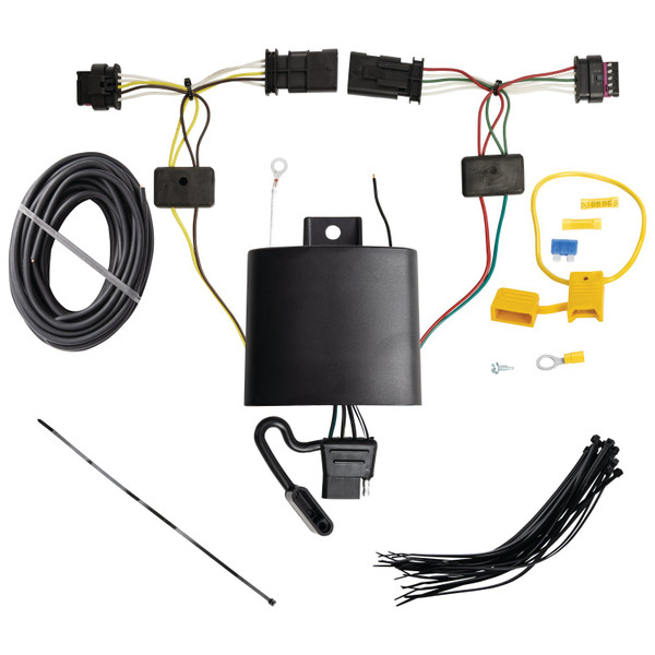 2021-2023 Tesla Y Draw-tite Class 3 Trailer Hitch, 2 Inch Square Receiver Bundle w/ Plug-n-Play T-One Wiring Harness