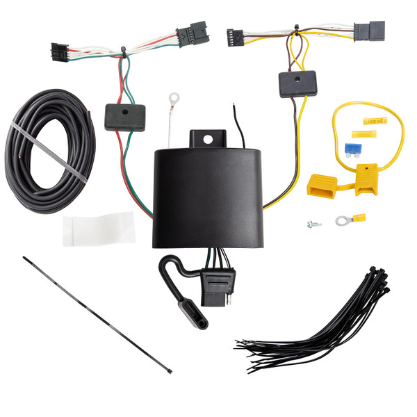 2018-2024 Volvo XC60 Draw-Tite Class 4 Trailer Hitch, 2 Inch Square Receiver Bundle w/ Plug-n-Play T-One Wiring Harness