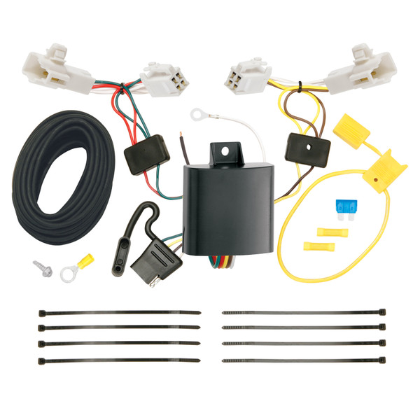 2016-2018 Toyota RAV4 Draw-tite Class 3 Trailer Hitch, 2 Inch Square Receiver Bundle w/ Plug-n-Play T-One Wiring Harness 76134
