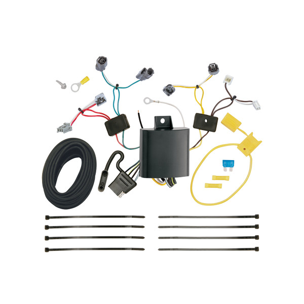 2016-2017 Honda Accord Coupe Draw-tite Class 1 Trailer Hitch, 1-1/4 Inch Square Receiver Bundle w/ Plug-n-Play T-One Wiring Harness