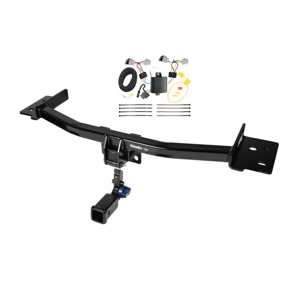 2020-2023 Ford Explorer Draw-tite Hidden Hitch Completely Hidden Trailer Hitch 2 Inch Removable Receiver Bundle w/ Plug-n-Play T-One Wiring Harness - Draw-tite