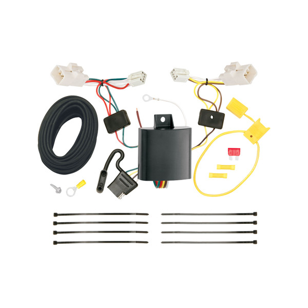 2014-2018 KIA Forte Sedan Draw-tite Class 1 Trailer Hitch, 1-1/4 Inch Square Receiver Bundle w/ Plug-n-Play T-One Wiring Harness
