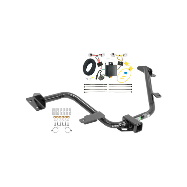 2013-2021 Nissan NV200 Draw-tite Class 3 Trailer Hitch, 2 Inch Square Receiver Bundle w/ Plug-n-Play T-One Wiring Harness - Draw-tite