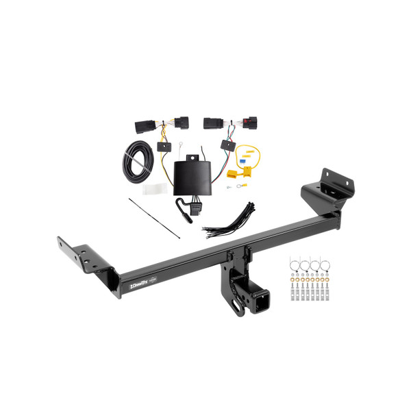 2019-2019 Lincoln Nautilus Draw-tite Class 3 Trailer Hitch, 2 Inch Square Receiver Bundle w/ Plug-n-Play T-One Wiring Harness - Draw-tite