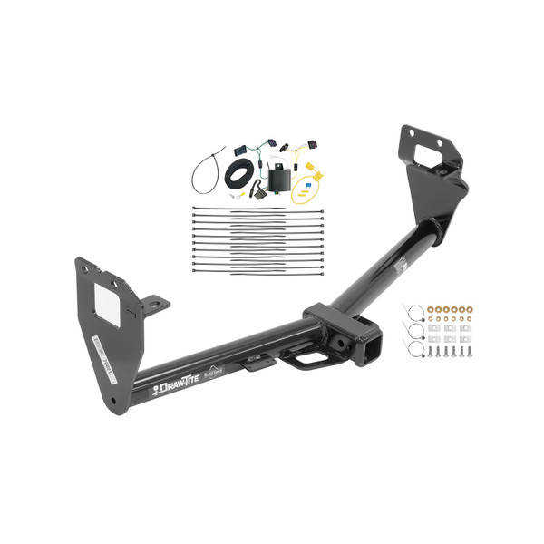 2015-2023 Jeep Renegade Draw-tite Class 3 Trailer Hitch, 2 Inch Square Receiver Bundle w/ Plug-n-Play T-One Wiring Harness - Draw-tite