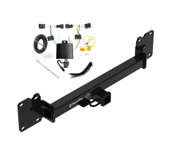 2018-2023 Land Rover Range Rover Velar Draw-Tite Class 4 Trailer Hitch, 2 Inch Square Receiver Bundle w/ Plug-n-Play T-One Wiring Harness - Draw-tite