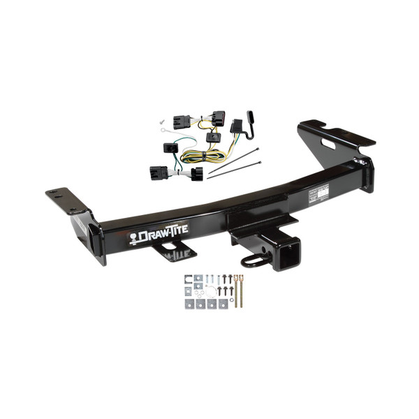 2005-2006 Pontiac Montana SV6 Draw-tite Class 3 Trailer Hitch, 2 Inch Square Receiver Bundle w/ Plug-n-Play T-One Wiring Harness - Draw-tite