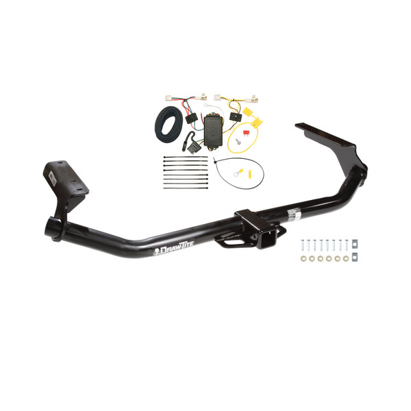 2009-2016 Toyota Venza Draw-tite Class 3 Trailer Hitch, 2 Inch Square Receiver Bundle w/ Plug-n-Play T-One Wiring Harness - Draw-tite