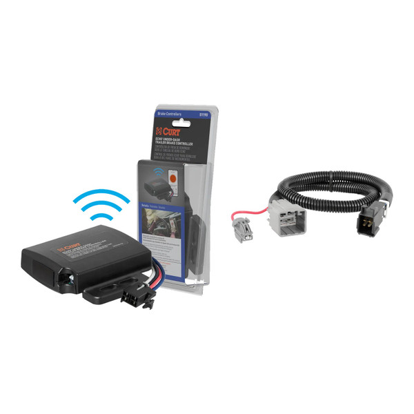 2013-2014 RAM 3500  CURT Echo Under-Dash Trailer Brake Controller, Bluetooth® Smartphone for 1-4 Axles #51190 - CURT
