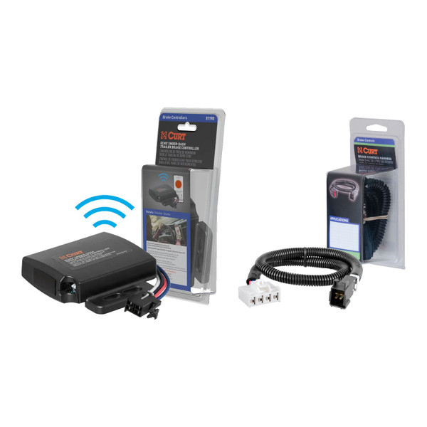2095-2009 Dodge Ram 2500  CURT Echo Under-Dash Trailer Brake Controller, Bluetooth® Smartphone for 1-4 Axles #51190 - CURT