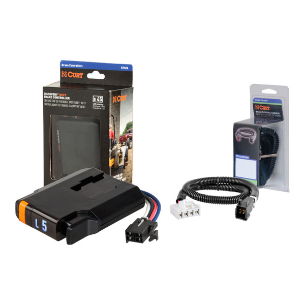 2095-2009 Dodge Ram 3500  CURT Discovery NEXT Time-Delay Trailer Brake Controller for 1-4 Axles #51126 - CURT
