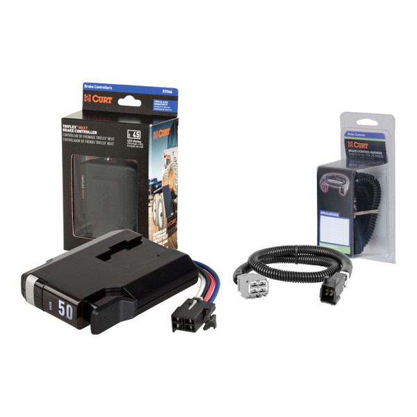 2025-2026 RAM 3500  CURT TriFlex NEXT Proportional Motion-Sensing Trailer Brake Controller for 1-4 Axles #51146 - CURT