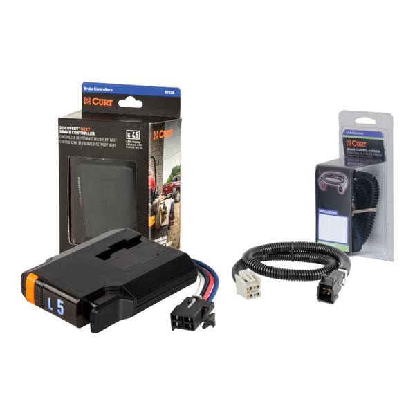 2014-2018 Chevrolet Silverado 1500  CURT Discovery NEXT Time-Delay Trailer Brake Controller for 1-4 Axles #51126 - CURT