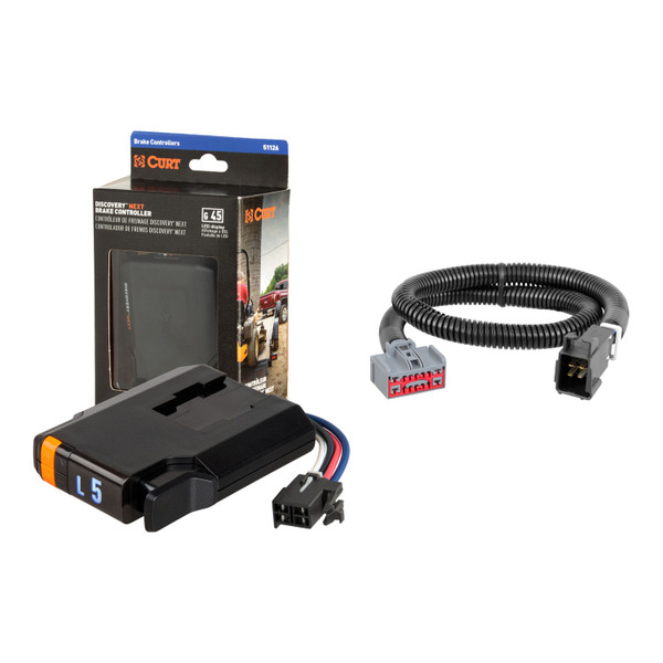 2022-2022 GMC Sierra 1500 Limited  CURT Discovery NEXT Time-Delay Trailer Brake Controller for 1-4 Axles #51126 - CURT