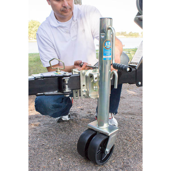 Dutton-Lainson 1,500 lb., 6800 Marine Jack, 12 in. Travel, Swivel, Dual Wheel