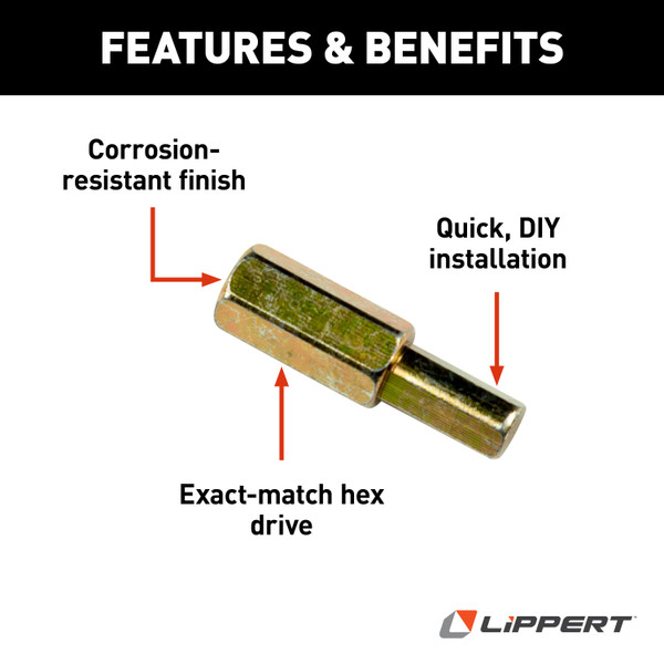 HappiJac Hex Drive for HappiJac Camper Jacks #182912